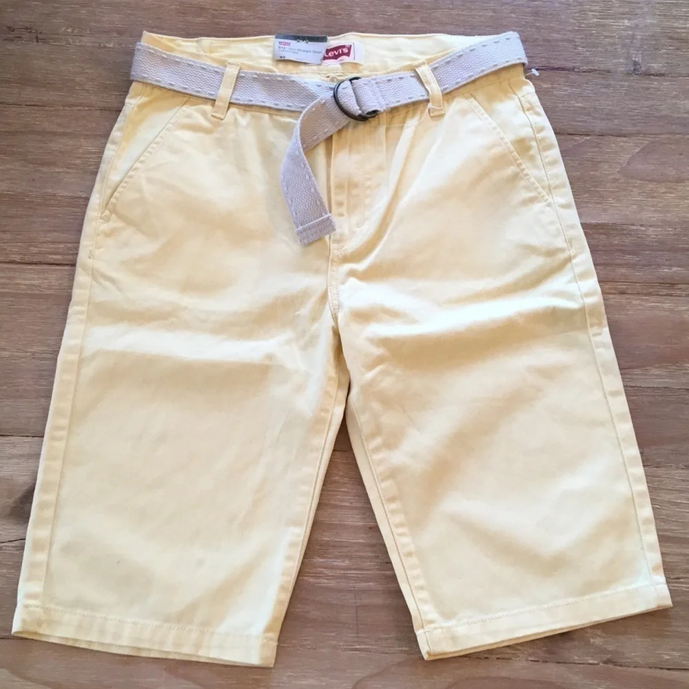 Levis 514 Slim Straight Shorts Yellow Twill 16 R